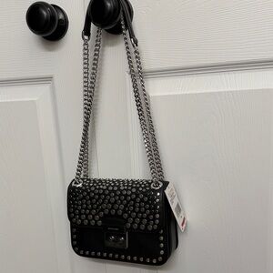 Michael Kors Black Studded Crossbody Bag